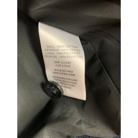 TravisMathew Mens M Blue Cotton-Blend Button-Up Jacket - Picture 4 of 5